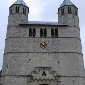 Vergoldung des Zifferblatts der Stiftskirche in Bad Gandersheim